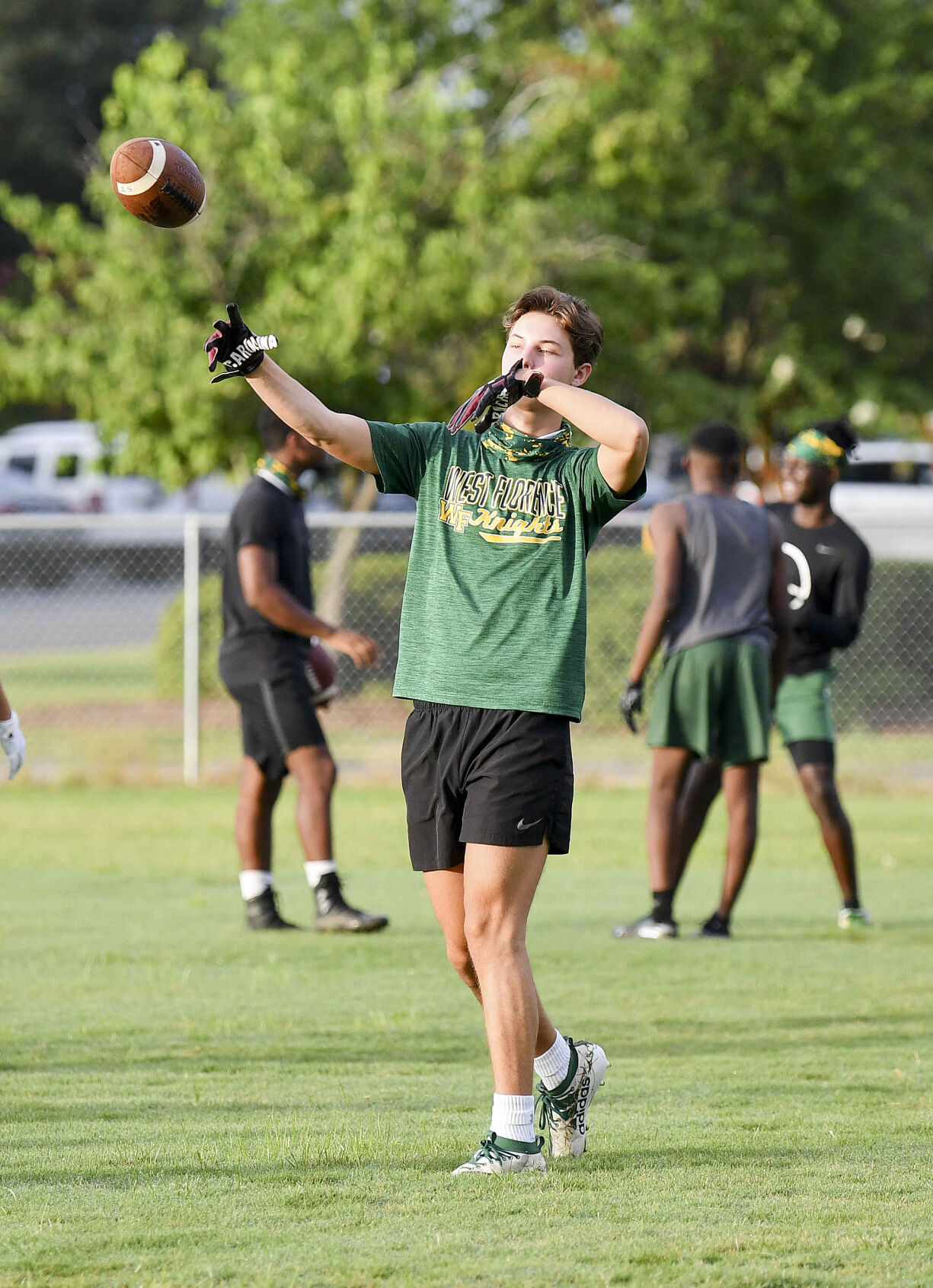 West Florence High School football practice